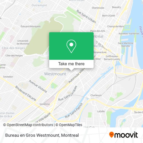 Bureau en Gros Westmount map