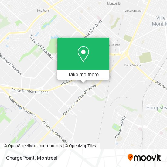 ChargePoint map