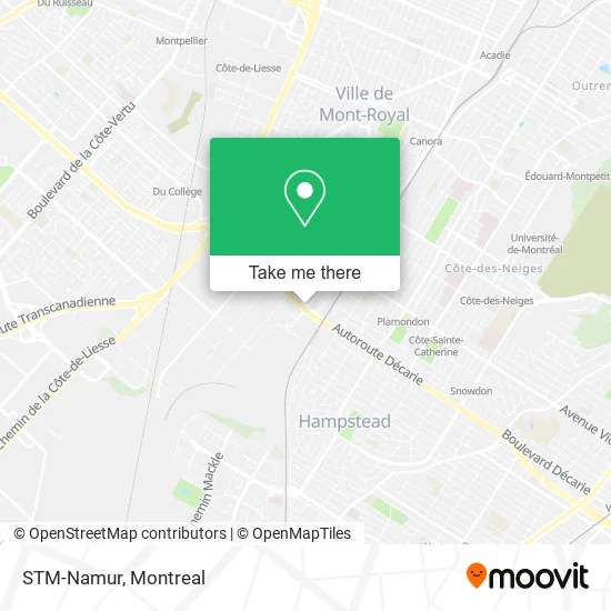 STM-Namur map