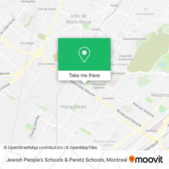 Jewish People's Schools & Peretz Schools map