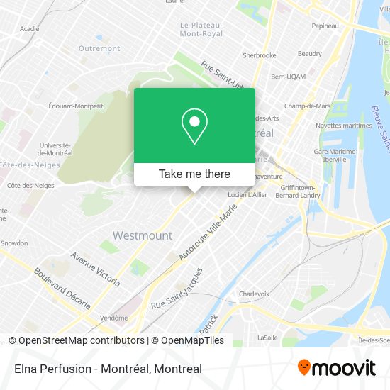Elna Perfusion - Montréal map