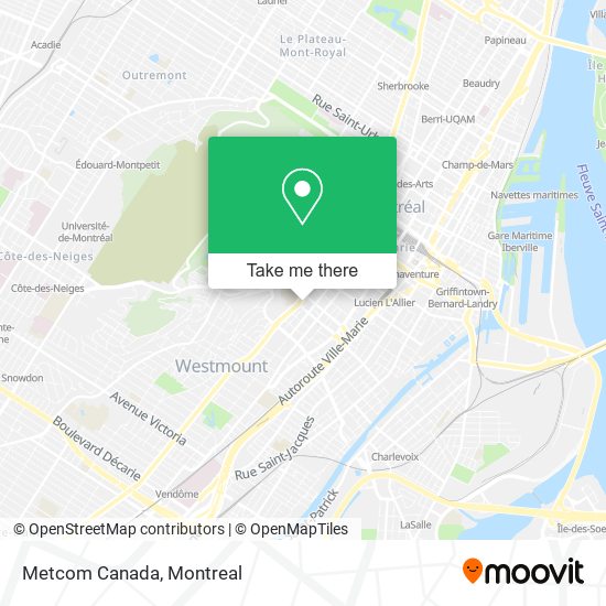 Metcom Canada map