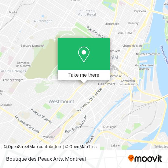 Boutique des Peaux Arts map