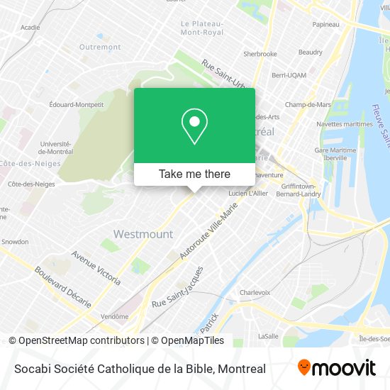 Socabi Société Catholique de la Bible map