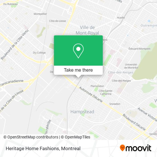 Heritage Home Fashions map