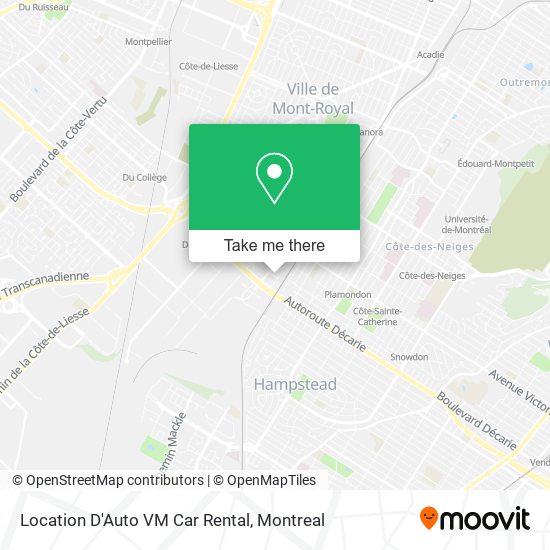 Location D'Auto VM Car Rental map