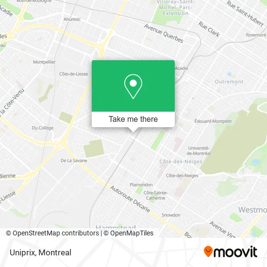 Uniprix map