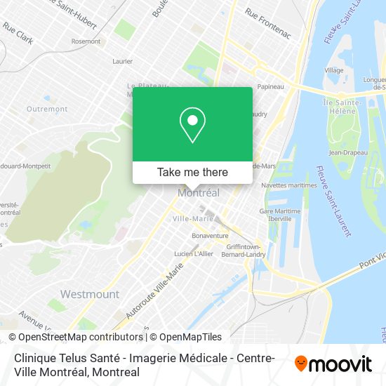 Clinique Telus Santé - Imagerie Médicale - Centre-Ville Montréal map