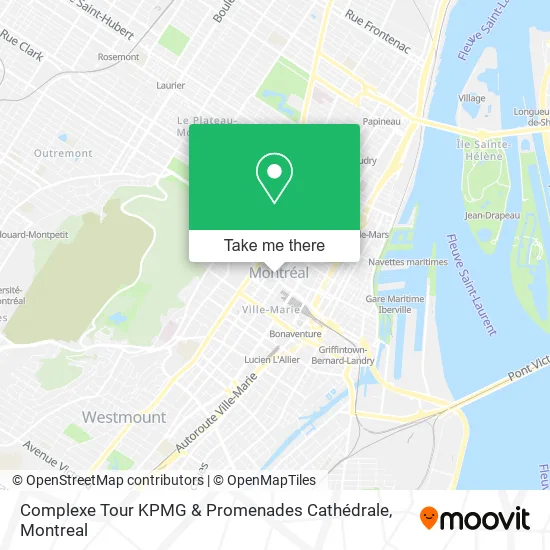 Complexe Tour KPMG & Promenades Cathédrale map