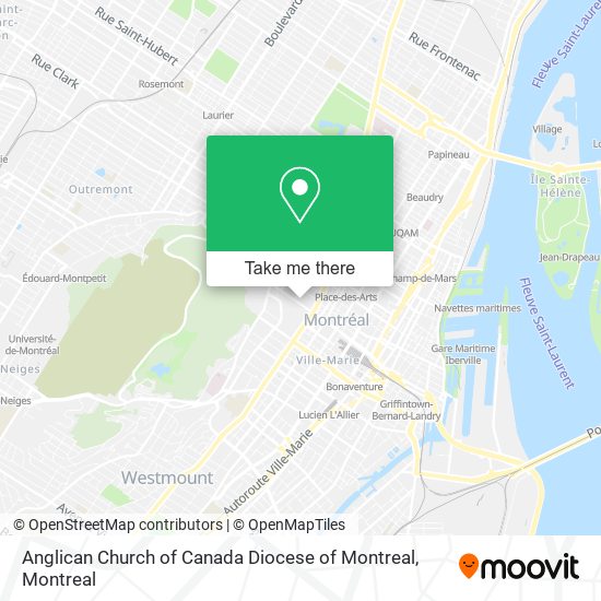 Anglican Church of Canada Diocese of Montreal map