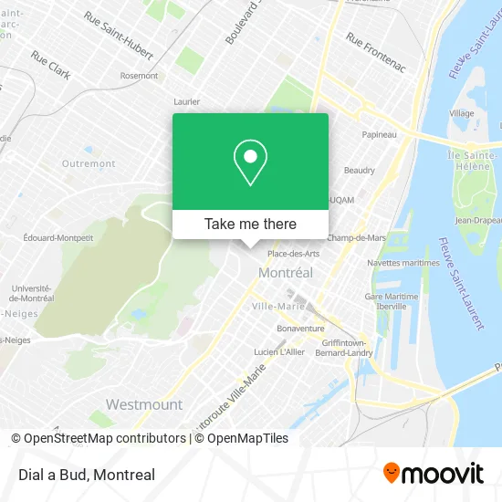 Dial a Bud map