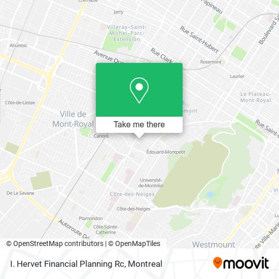 I. Hervet Financial Planning Rc map