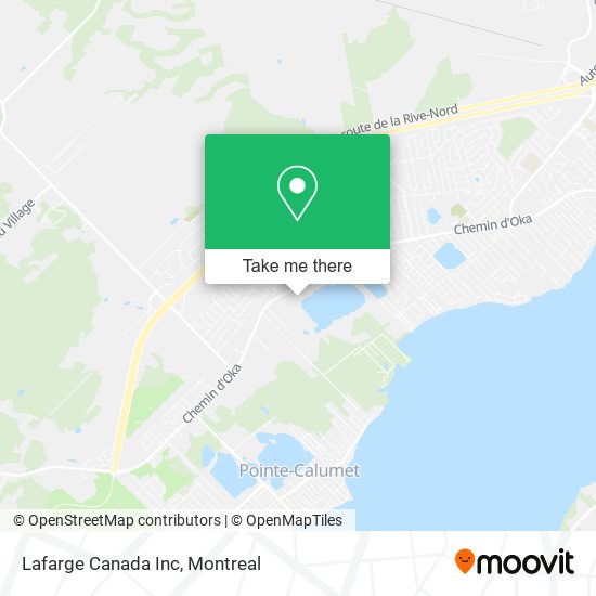 Lafarge Canada Inc map