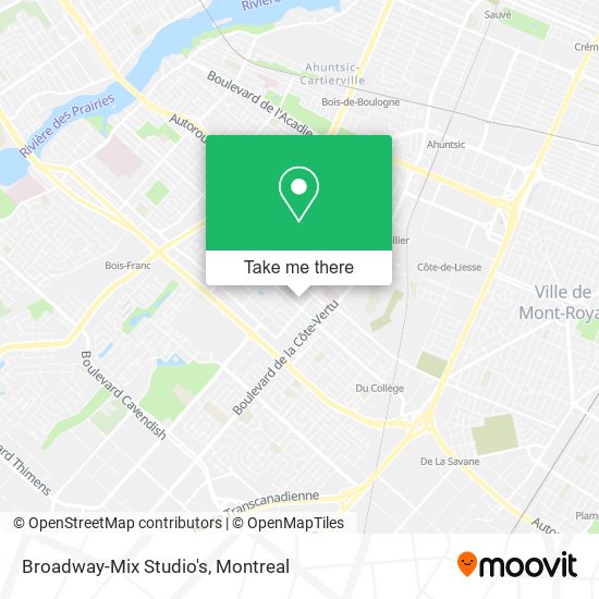 Broadway-Mix Studio's map