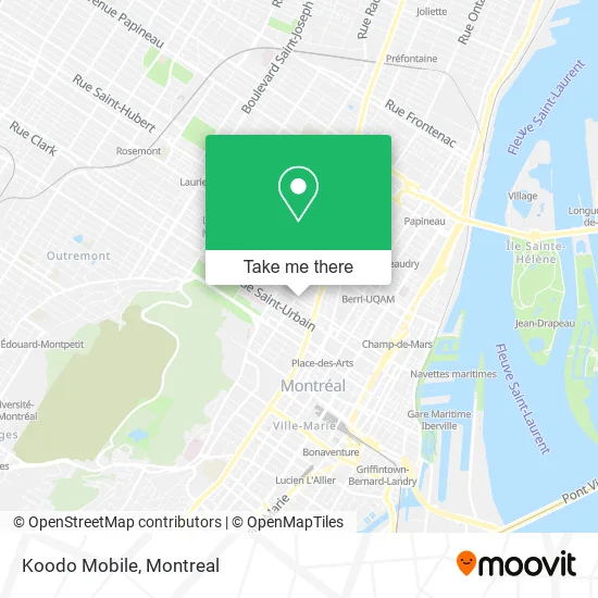 Koodo Mobile map
