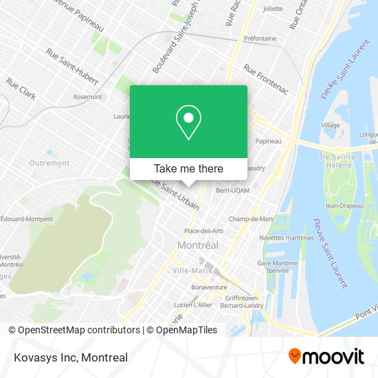 Kovasys Inc map