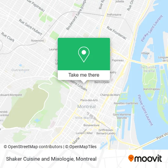 Shaker Cuisine and Mixologie map