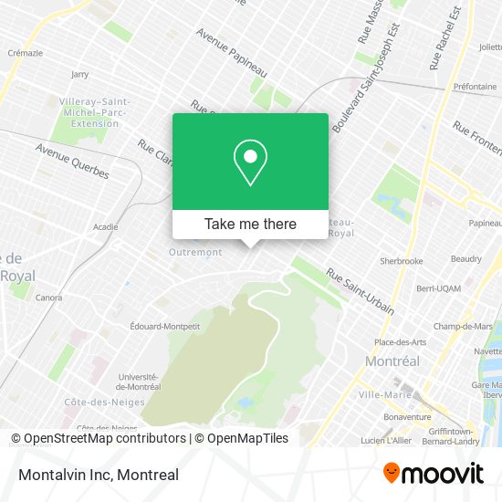 Montalvin Inc map
