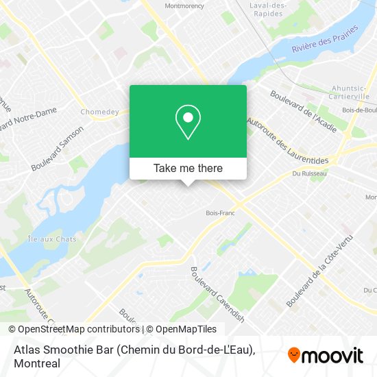 Atlas Smoothie Bar (Chemin du Bord-de-L'Eau) map