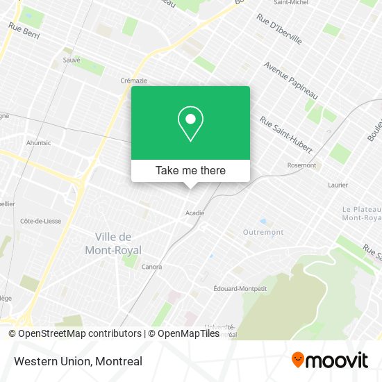 Western Union map