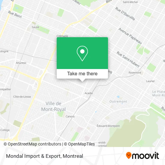 Mondal Import & Export map