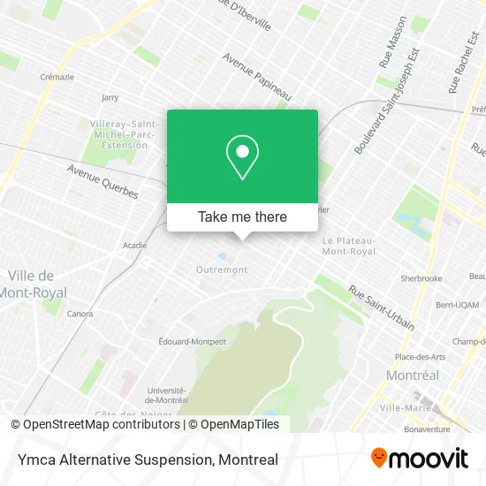 Ymca Alternative Suspension map