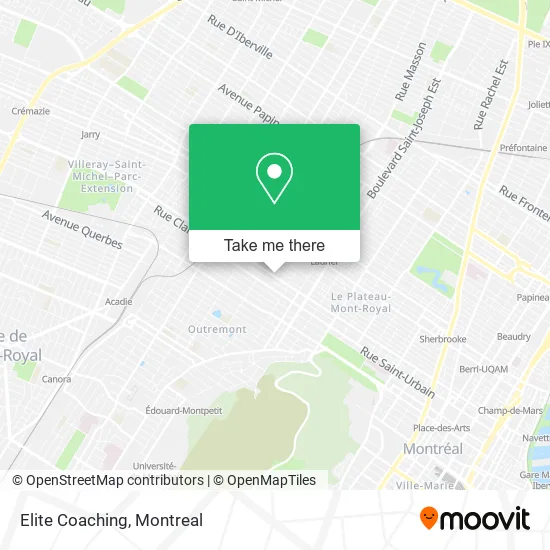 Elite Coaching map