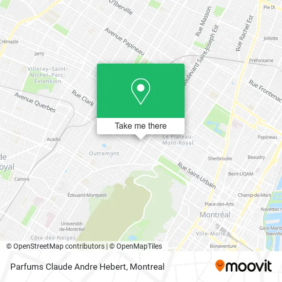 Parfums Claude Andre Hebert map