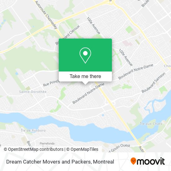 Dream Catcher Movers and Packers map