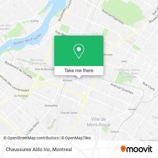 Chaussures Aldo Inc map