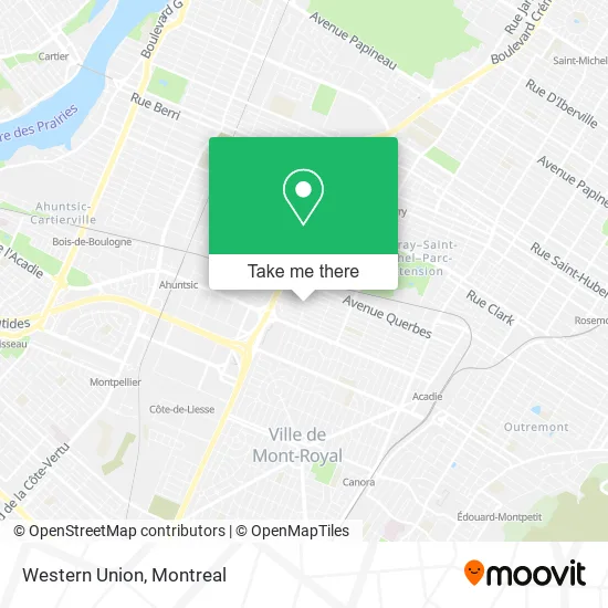 Western Union map