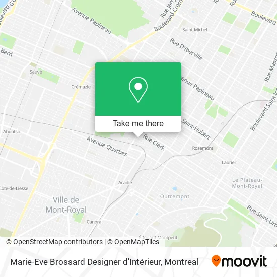 Marie-Eve Brossard Designer d'Intérieur map