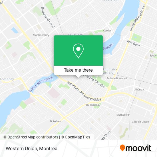 Western Union map