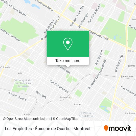 Les Emplettes - Épicerie de Quartier map