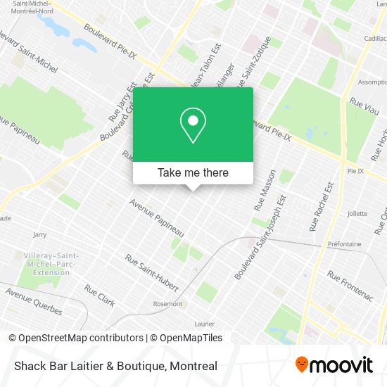 Shack Bar Laitier & Boutique map