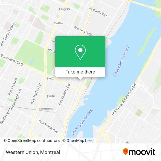 Western Union map