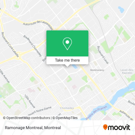 Ramonage Montreal map