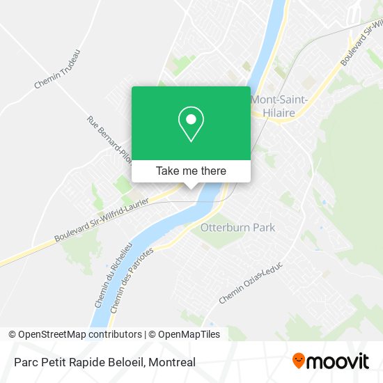 Parc Petit Rapide Beloeil map