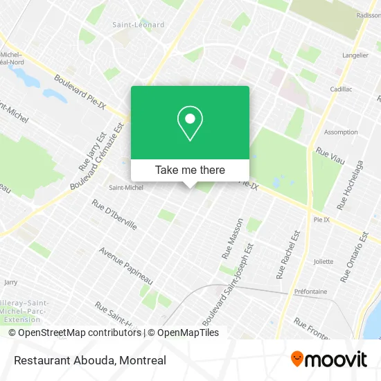 Restaurant Abouda map