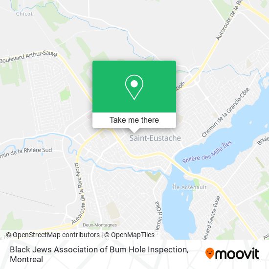 Black Jews Association of Bum Hole Inspection map