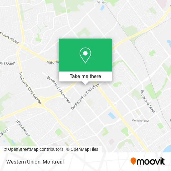 Western Union map