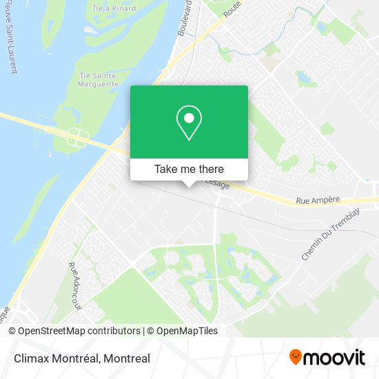 Climax Montréal map
