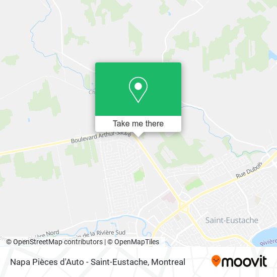 Napa Pièces d'Auto - Saint-Eustache map