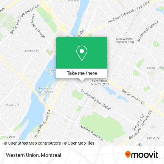 Western Union map