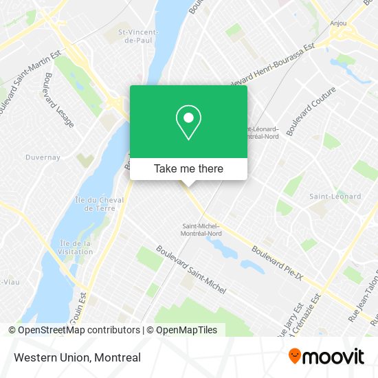 Western Union map