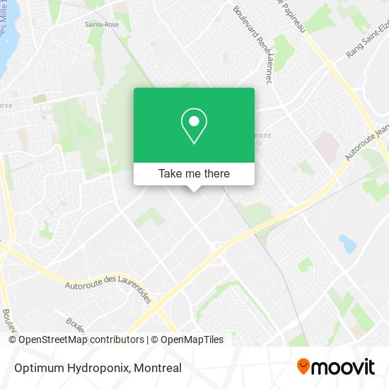 Optimum Hydroponix map