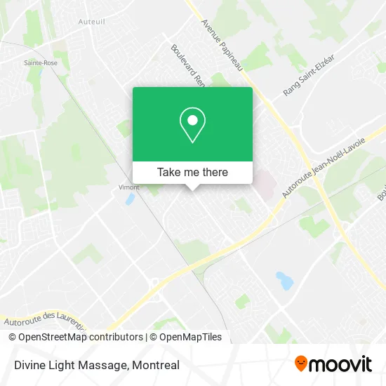 Divine Light Massage map