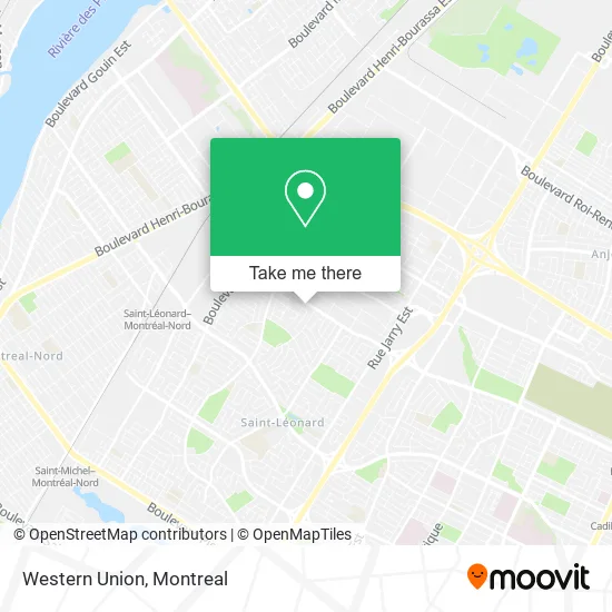 Western Union map