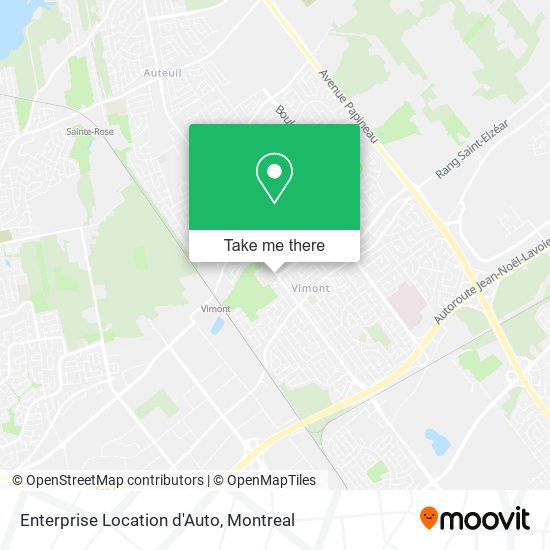 Enterprise Location d'Auto map