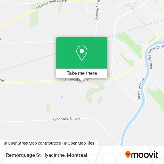 Remorquage St-Hyacinthe map